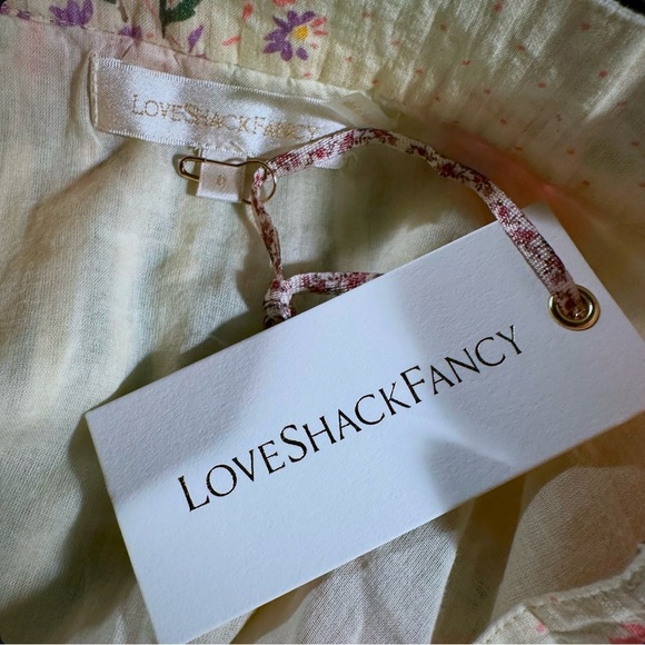 NWT LoveShackFancy ‘Hestia’ Floral Midi Skirt in “Mellow Yellow” Size 0 - Picture 8 of 16